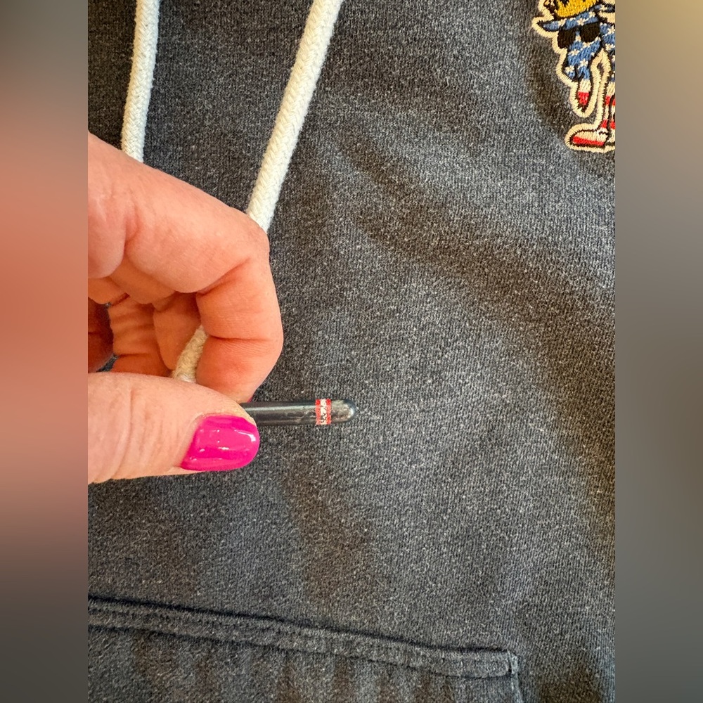 GOAT USA Freedom Hoodie Navy American Flag Logo Pullover Sweatshirt Men’s XS - Picture 9 of 10